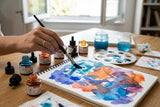 Isomars Water Color Ink Set of 12 Vibrant Professional Liquid Watercolors (35ml Bottles) with Droppers - Transparent Inks for Calligraphy, Illustration, Airbrushing & Painting - Isomars