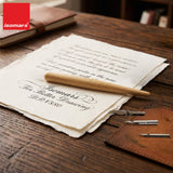 Isomars Wooden Calligraphy Pen Holder with English nib, mapping nib & flex nib for calligraphy, lettering, sketching and artistic writing - Isomars