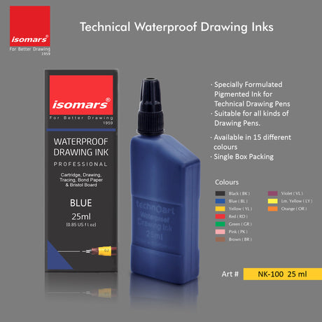 isomars blue technical ink