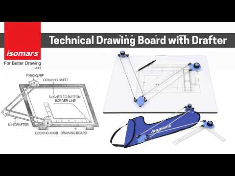 Isomars Drawing Board Table - Scholar with White Laminated Board Size - 25.5"x35" and Drafter