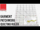 Garment Patchwork Quilting Ruler (12") with Cutting Mat A3