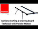 Drawing & Drafting Board with Parallel Motion Ruler