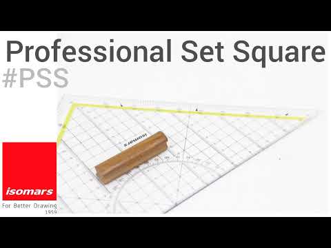 Nautical Set Square 10 Inch with Protractor | Acrylic Drafting Triangle Tool for Marine Navigation, Architecture & Engineering Drawing