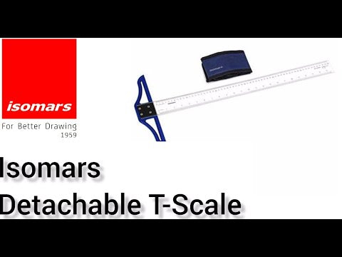 T Square Scale Isomars T Square Detachable Scale for Technical Drawing, Drafting & En