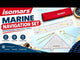 Isomars Marine navigation set with Portland course plotter and brass divider for accurate chart plotting and distance transfer