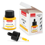 professional artist acrylic inks yellow