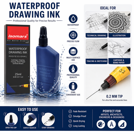 rapidograph blue ink for architects