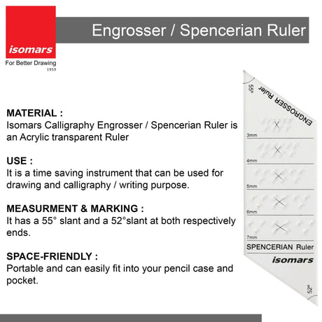 Spencerian Ruler (Set of 2) - Isomars