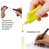 Technoart Technical Drawing Pen Ink (Set of 3) - Orange, Green, Lemon Yellow - Isomars
