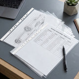 Transparent Document Sleeves Set of 25 - A3 Size - Isomars