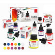Waterproof Drawing Ink Set of 12 (35ml Each) with Dropper | Professional Artist Ink for Calligraphy, Illustration, Airbrush & Technical Drawing - Isomars