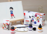 Waterproof Drawing Ink Set of 12 (35ml Each) with Dropper | Professional Artist Ink for Calligraphy, Illustration, Airbrush & Technical Drawing - Isomars