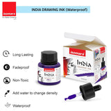 Waterproof Drawing Ink Set of 12 (35ml Each) with Dropper | Professional Artist Ink for Calligraphy, Illustration, Airbrush & Technical Drawing - Isomars