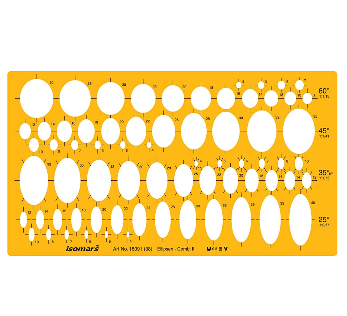 Technical Drawing Templates (Set of 4)