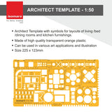 1:50 Scale Architectural Furniture Template - Isomars