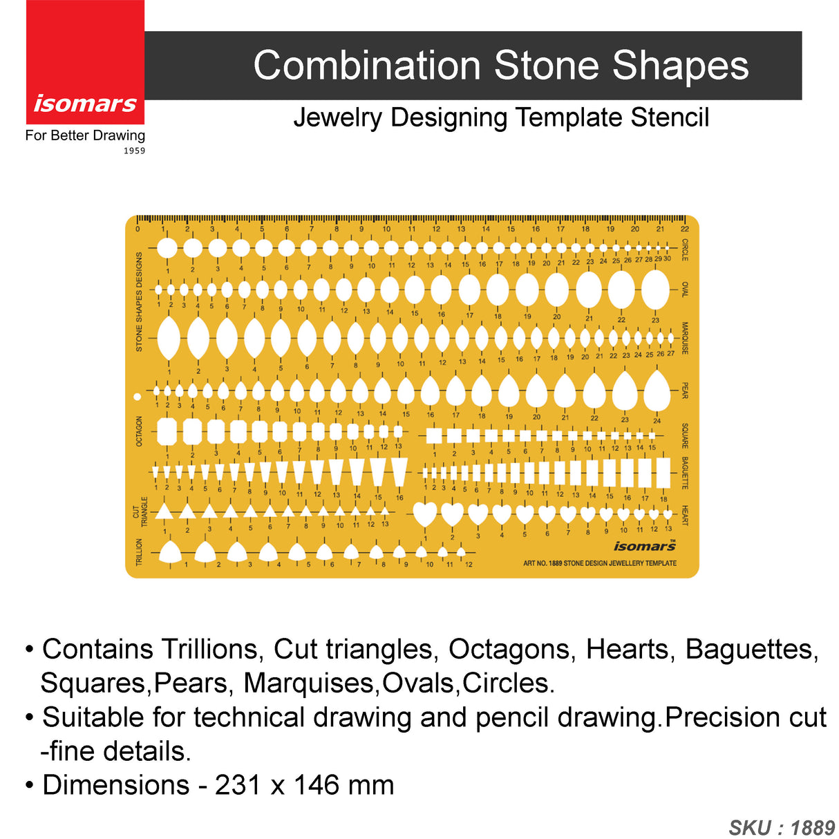 Jewelry Designing Template (Stone Shape)