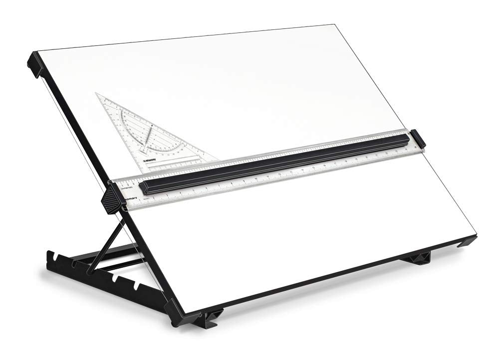 A2 Drawing Board Ergonomic Drafting Table with Parallel Bar