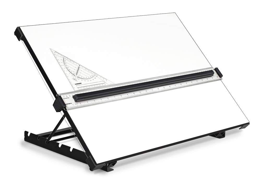 Drawing & Drafting Board (Table Model with Parallel Motion Ruler) - Isomars