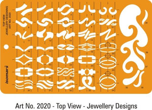Jewelry Rings Drawing Stencil (Set of 6)
