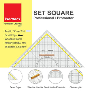 Isomars Professional Set Square 30cm /12"