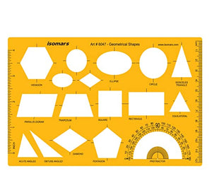 Isomars Technical Drawing Templates Set of 4