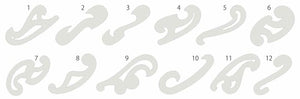 French Curves Stencil (Set of 12)