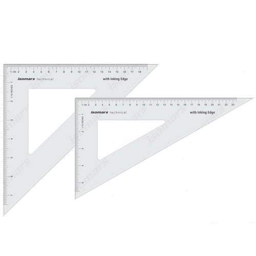 Technical Set Square & French Curve Combo