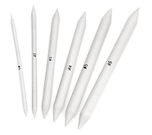 Isomars Paper Stumps Set of 6 & Charcoal Pencil Set of 3 with Pencil Extender