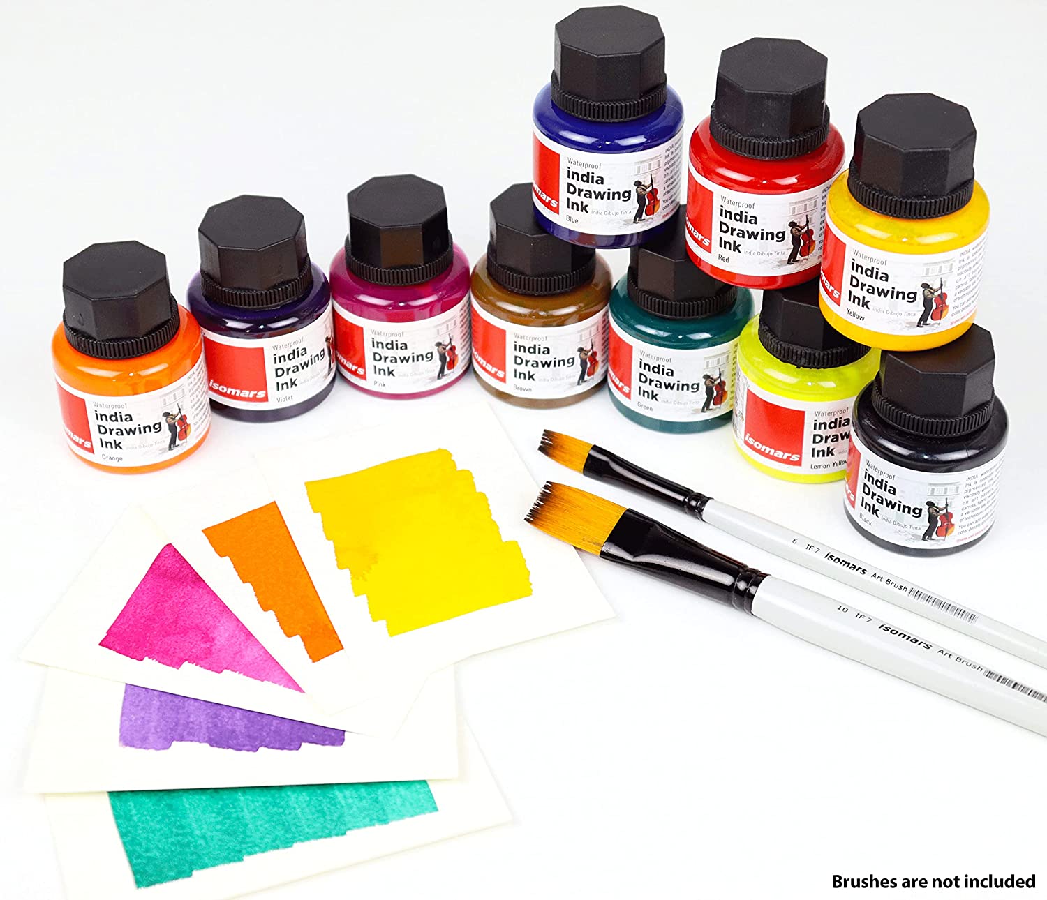 Waterproof Drawing Ink (Set of 10) - Isomars