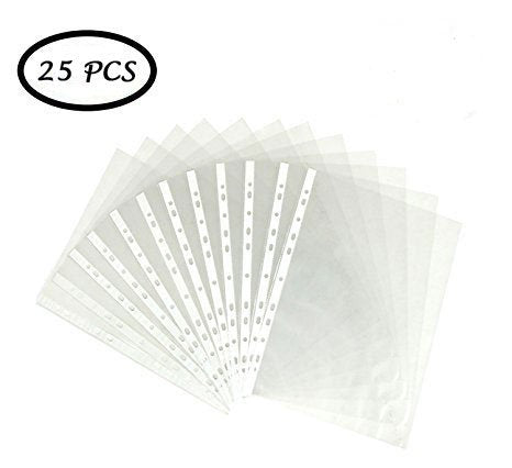 Transparent Document Sleeves Set of 25 - A3 Size