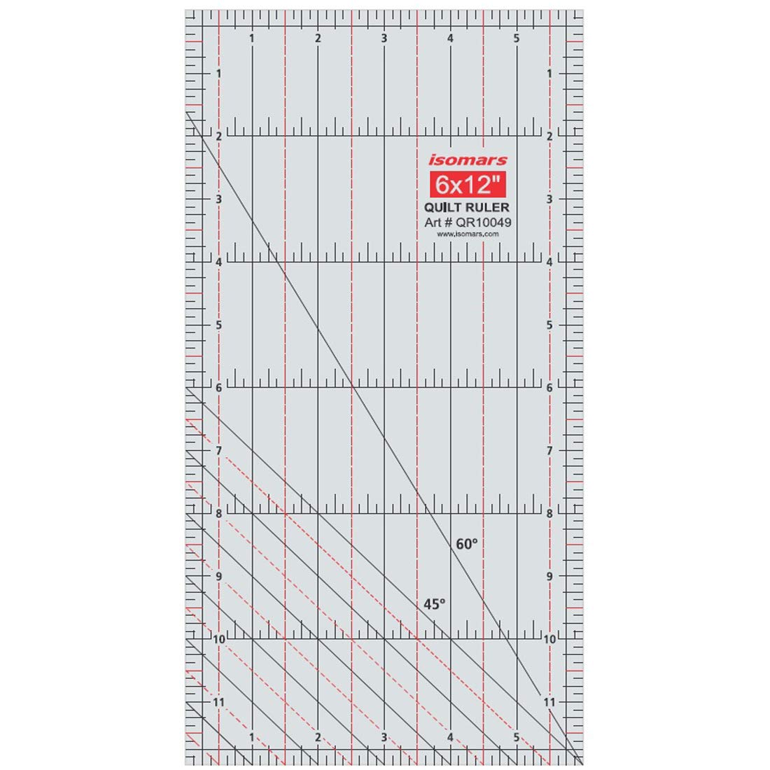 Isomars Quilt Ruler - 6 x 12