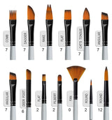 Professional Precision Art Brush (Set of 12)