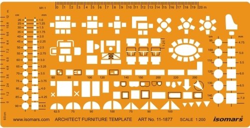 1:200 Scale Architectural Furniture Template