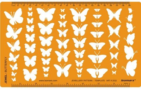 Butterfly Shape Symbols Template