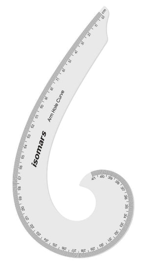 Isomars Pattern Curve, Gridding Scale & Armhole Curve with Marking Combo