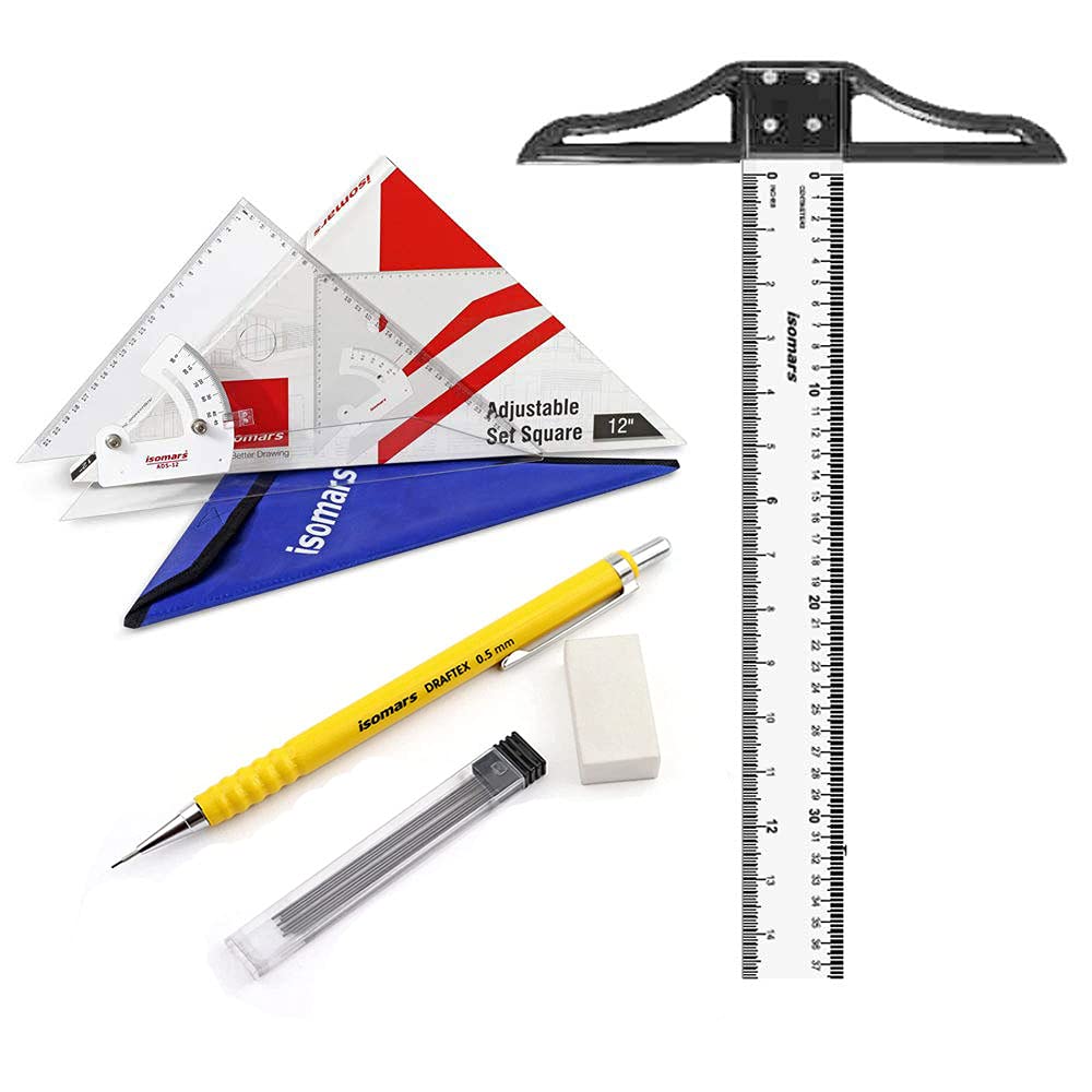 Adjustable Set Square 12" Combo