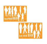 Human Figure Male & Female Multi-Scale Template