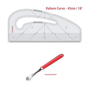 Isomars Pattern Curve and Marking Tracing Wheel Combo Set