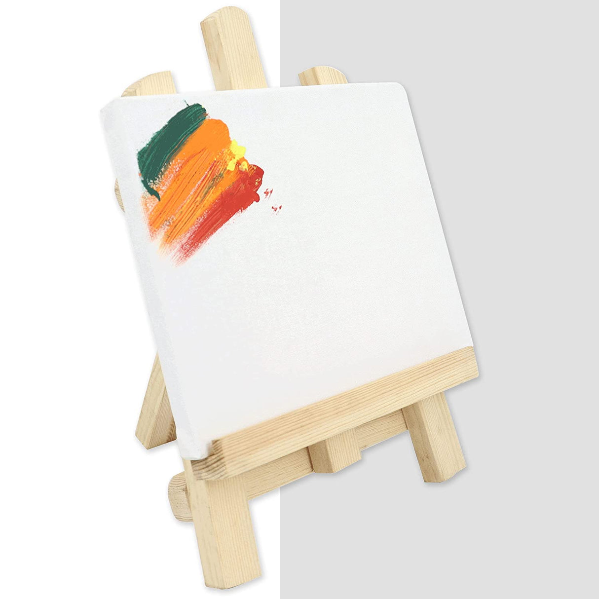 Artists Kit- Wooden Easel & Canvas