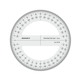 Isomars Technical Set Squares, Protractor,12 Inch Scale - Sides Beveled