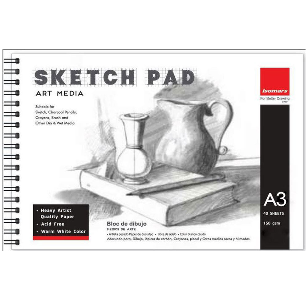 KAMAL A3 Drawing and Sketch Pad for Artists 120LB140GSM drawing pad 50  Sheets100 Pages Sketch Book for Alcohol Markers solvent markers pencils  charcoal pastels etc Great Gift Idea Sketch Pad Price in