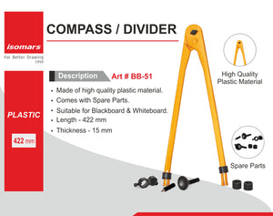 Isomars Black Board/White Board Geometry Set - (Big Size)