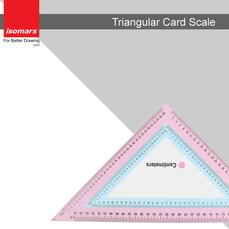 Isomars Triangular Card Scale - Set Of 4