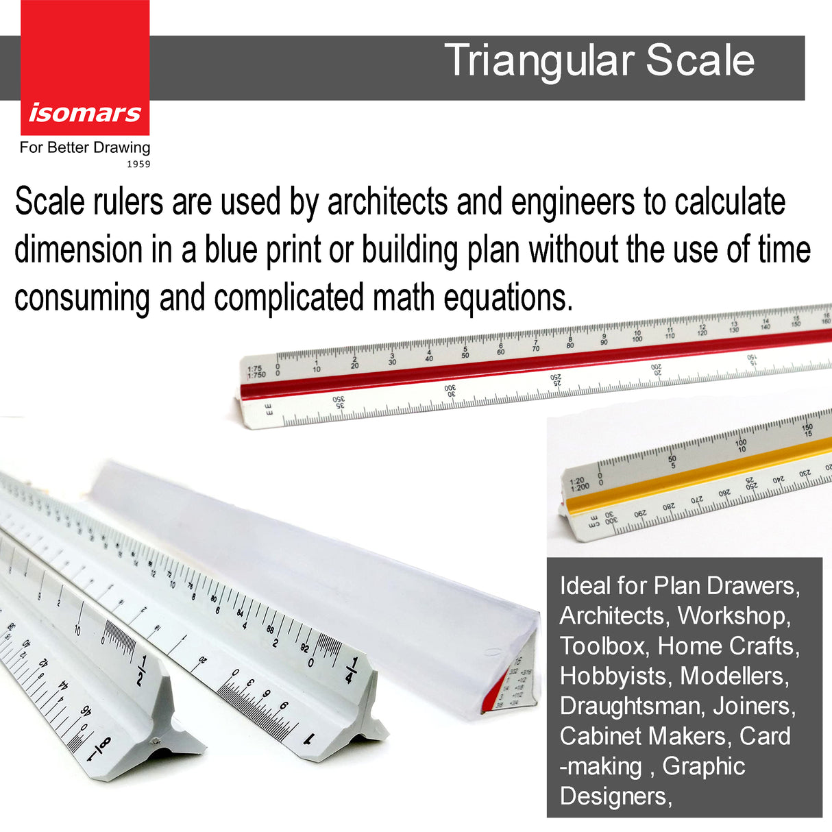 Isomars Triangular Scale # T4