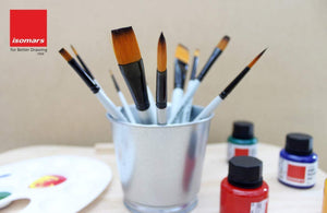 Isomars Paint Brushes Set of 7 - Flat