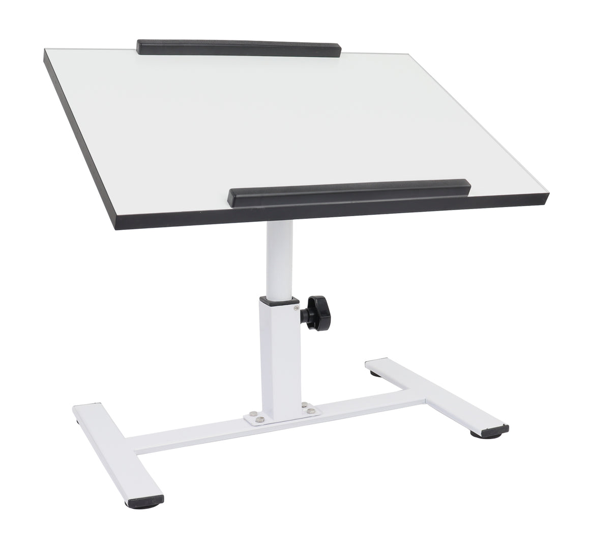 ISOMARS Multipurpose Laptop Table Study Desk & Height Adjustable Bed Table for Work from Home & Online Classes (White)