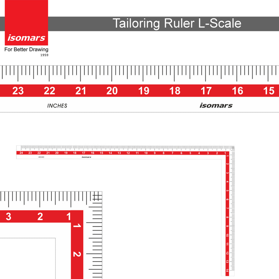 Tailoring Ruler L-Scale (14"x24")