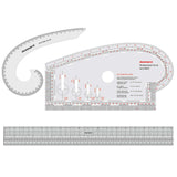 Multipurpose Curve, Gridding Scale & Armhole Curve with Marking Combo (Clear)