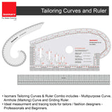 Multipurpose Curve, Gridding Scale & Armhole Curve with Marking Combo (Clear)