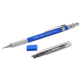 Isomars Mechanical Pencil 0.5mm And 2mm Combo - Clutch Pencils - Black And Blue With Lead And Eraser